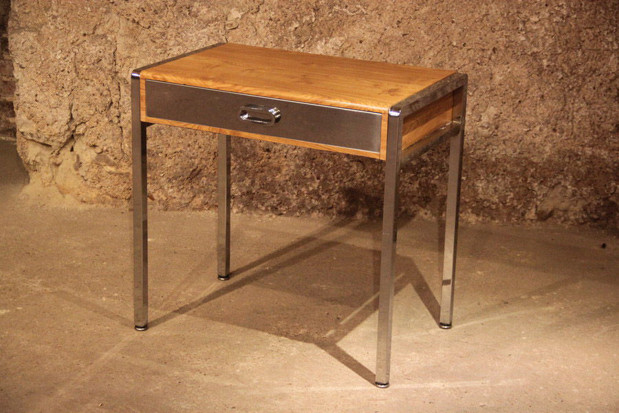 Stratifié Orme et chrome