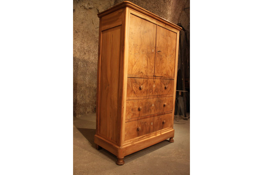 Meuble salon buffet commode noyer