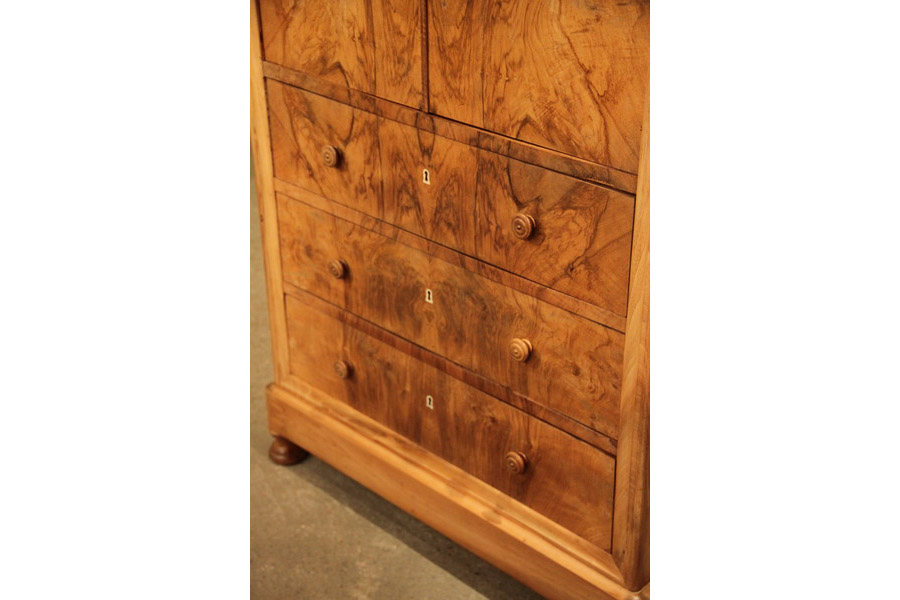 Meuble salon buffet commode noyer