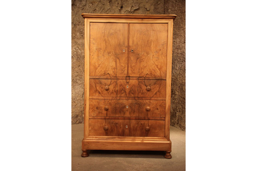 Meuble salon buffet commode noyer